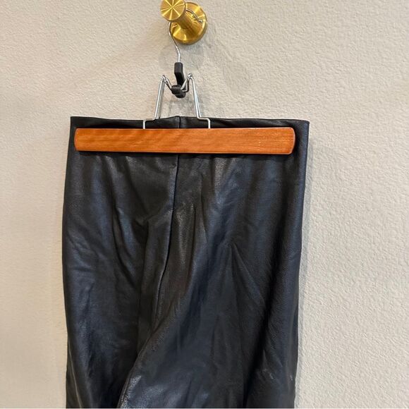 Black Commando faux leather Boot tights in size Medium knee high boot pants - Picture 3 of 11